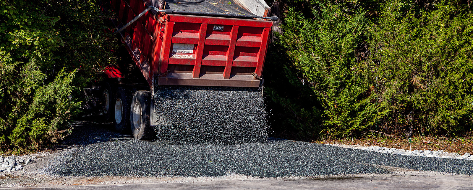 Crushed Stone Delivery by Stout Trucking